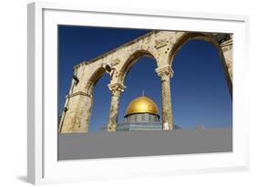 Dome of the Rock Mosque, Temple Mount, UNESCO World Heritage Site, Jerusalem, Israel, Middle East-Yadid Levy-Framed Photographic Print