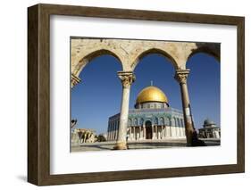 Dome of the Rock Mosque, Temple Mount, UNESCO World Heritage Site, Jerusalem, Israel, Middle East-Yadid Levy-Framed Photographic Print