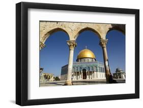 Dome of the Rock Mosque, Temple Mount, UNESCO World Heritage Site, Jerusalem, Israel, Middle East-Yadid Levy-Framed Photographic Print