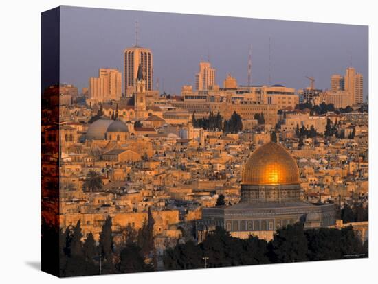 Dome of the Rock, Old City, Jeruslaem, Israel-Jon Arnold-Stretched Canvas