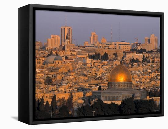 Dome of the Rock, Old City, Jeruslaem, Israel-Jon Arnold-Framed Stretched Canvas