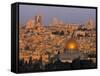 Dome of the Rock, Old City, Jeruslaem, Israel-Jon Arnold-Framed Stretched Canvas