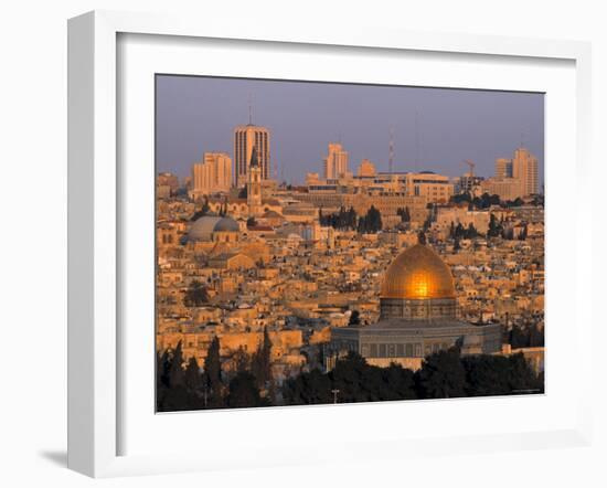 Dome of the Rock, Old City, Jeruslaem, Israel-Jon Arnold-Framed Photographic Print