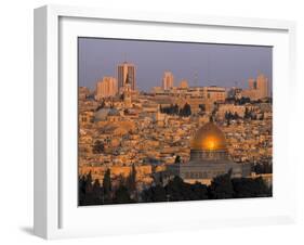 Dome of the Rock, Old City, Jeruslaem, Israel-Jon Arnold-Framed Photographic Print