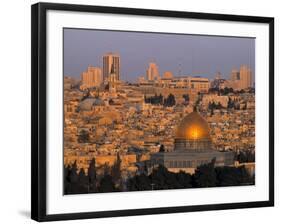 Dome of the Rock, Old City, Jeruslaem, Israel-Jon Arnold-Framed Photographic Print