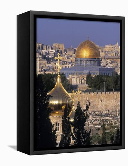 Dome of the Rock, Temple Mount, Jerusalem, Israel-Jon Arnold-Framed Stretched Canvas