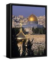 Dome of the Rock, Temple Mount, Jerusalem, Israel-Jon Arnold-Framed Stretched Canvas