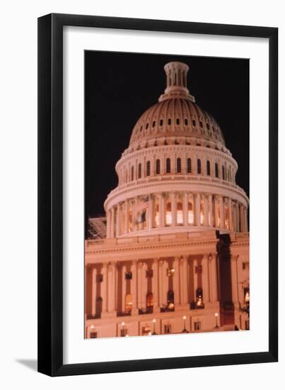 Dome of the U.S. Capitol Building-Sean Linehan-Framed Art Print