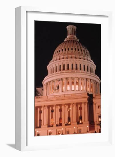 Dome of the U.S. Capitol Building-Sean Linehan-Framed Art Print