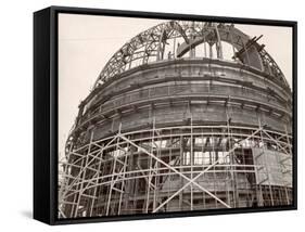 Dome under Construction to House 200-Inch Telescope at Observatory on Mt. Palomar-Margaret Bourke-White-Framed Stretched Canvas