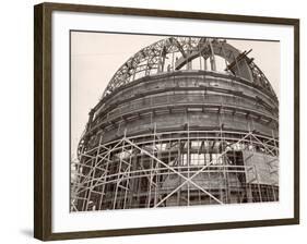 Dome under Construction to House 200-Inch Telescope at Observatory on Mt. Palomar-Margaret Bourke-White-Framed Photographic Print