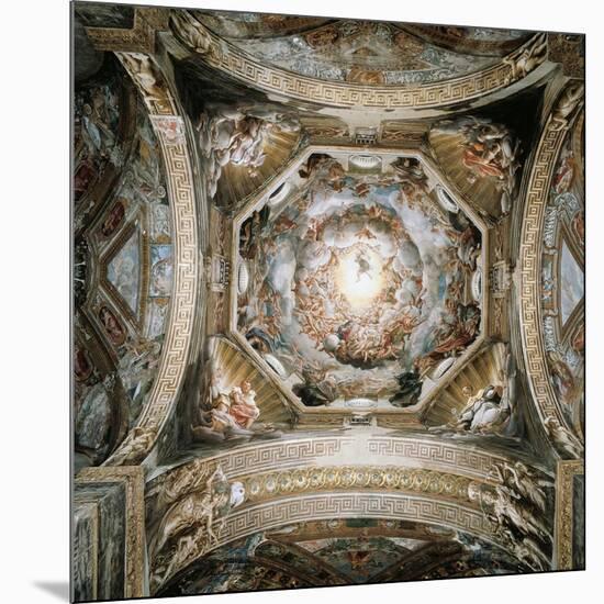 Dome with Assumption of Virgin, 1526-1530-Antonio Allegri Da Correggio-Mounted Giclee Print