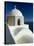 Domed Church and View out to Sea, Fira, Santorini, Greece-Lee Frost-Stretched Canvas