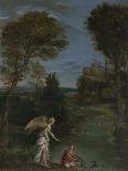 Landscape with Moses and the Burning Bush, 1610-16-Domenichino-Giclee Print