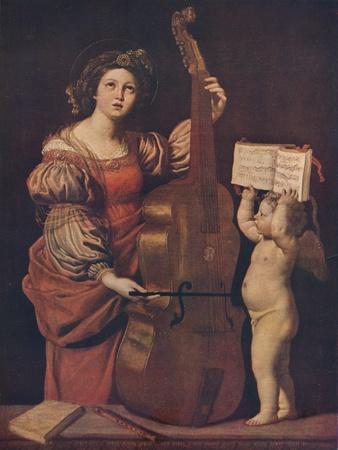 'Saint Cecilia with an angel holding a musical score', 1617-1618
