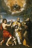 The Madonna of Loreto Appearing to St. John the Baptist, St. Eligius, and St. Anthony Abbot-Domenichino-Giclee Print