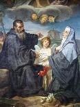 St Benedict and St Scholastica-Domenico Corvi-Giclee Print