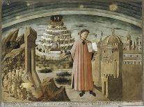 Dante and the Divine Comedy' (The Comedy Illuminating Florenc), 1464-1465-Domenico di Michelino-Giclee Print