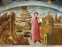 Dante and the Divine Comedy' (The Comedy Illuminating Florenc), 1464-1465-Domenico di Michelino-Giclee Print
