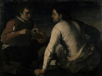 The Gamblers, before 1665-Domenico Gargiulo-Stretched Canvas