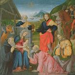 St Anthony Abbot on Throne Surrounded by Saints Leonardo and Giuliano-Domenico Ghirlandaio-Giclee Print