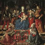 Madonna and Child Enthroned-Domenico Ghirlandaio-Giclee Print