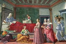 Madonna and Child Enthroned-Domenico Ghirlandaio-Giclee Print