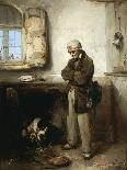 The Aged Moneylender Examining the Last Pieces of Jewelry of Lady Fallen on Hard Times, 1853-Domenico Induno-Giclee Print