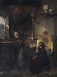 Old Man and Dog, Circa 1855-Domenico Induno-Giclee Print