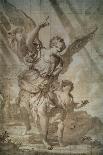 Job and His Children, C. 1650-Domenico Piola-Giclee Print