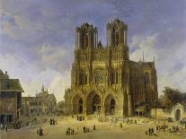 Reims Cathedral, 1833-Domenico Quaglio-Mounted Giclee Print