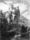 Schloss Prunn in Altmuhlthal, Print by Friedrich Wilhelm Bollinger, 1818 (Litho)-Domenico Quaglio-Framed Giclee Print