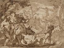 Anamorphosis of Rubens-Domenico Piola I-Framed Stretched Canvas