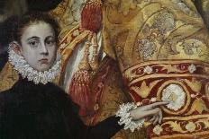 The Burial of the Count of Orgaz' (detail), 1587, Oil on canvas-Doménikos Theotokópoulo "El Greco"-Poster