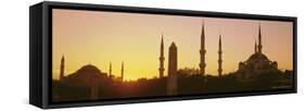 Domes and Minarets of the Blue Mosque (Sultan Ahmet Mosque), Istanbul, Turkey, Europe-Simon Harris-Framed Stretched Canvas