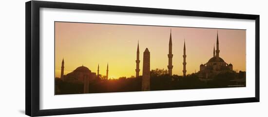 Domes and Minarets of the Blue Mosque (Sultan Ahmet Mosque), Istanbul, Turkey, Europe-Simon Harris-Framed Photographic Print