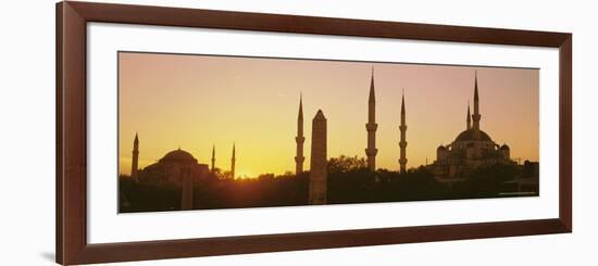 Domes and Minarets of the Blue Mosque (Sultan Ahmet Mosque), Istanbul, Turkey, Europe-Simon Harris-Framed Photographic Print