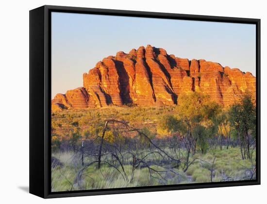 Domes, Bungle Bungle, Purnululu National Park, Kimberley, Western Australia, Australia, Pacific-Schlenker Jochen-Framed Stretched Canvas