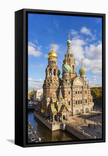 Domes of Church of the Saviour on Spilled Blood, Saint Petersburg, Russia-Gavin Hellier-Framed Stretched Canvas