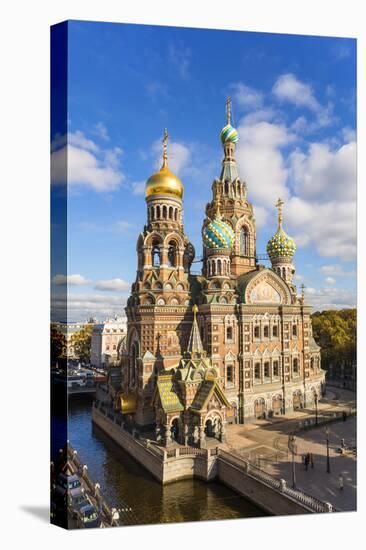 Domes of Church of the Saviour on Spilled Blood, Saint Petersburg, Russia-Gavin Hellier-Stretched Canvas