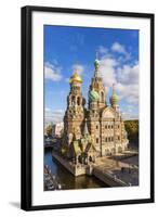 Domes of Church of the Saviour on Spilled Blood, Saint Petersburg, Russia-Gavin Hellier-Framed Photographic Print