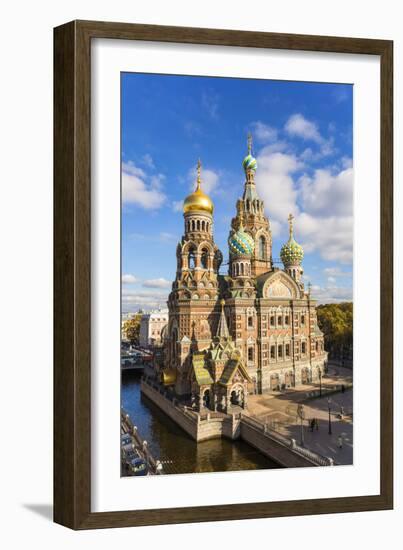 Domes of Church of the Saviour on Spilled Blood, Saint Petersburg, Russia-Gavin Hellier-Framed Photographic Print