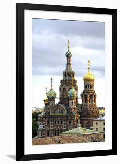 Domes of Church of the Saviour on Spilled Blood, St. Petersburg, Russia-Gavin Hellier-Framed Photographic Print