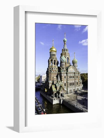 Domes of Church of the Saviour on Spilled Blood, St. Petersburg, Russia-Gavin Hellier-Framed Photographic Print