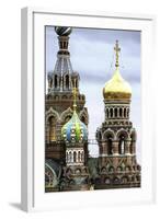 Domes of Church of the Saviour on Spilled Blood, UNESCO World Heritage Site, St. Petersburg, Russia-Gavin Hellier-Framed Photographic Print