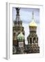 Domes of Church of the Saviour on Spilled Blood, UNESCO World Heritage Site, St. Petersburg, Russia-Gavin Hellier-Framed Photographic Print