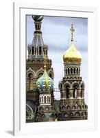 Domes of Church of the Saviour on Spilled Blood, UNESCO World Heritage Site, St. Petersburg, Russia-Gavin Hellier-Framed Photographic Print