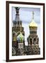 Domes of Church of the Saviour on Spilled Blood, UNESCO World Heritage Site, St. Petersburg, Russia-Gavin Hellier-Framed Photographic Print