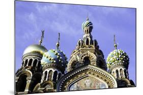 Domes of Church of the Saviour on Spilled Blood, UNESCO World Heritage Site, St. Petersburg, Russia-Gavin Hellier-Mounted Photographic Print