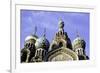 Domes of Church of the Saviour on Spilled Blood, UNESCO World Heritage Site, St. Petersburg, Russia-Gavin Hellier-Framed Photographic Print